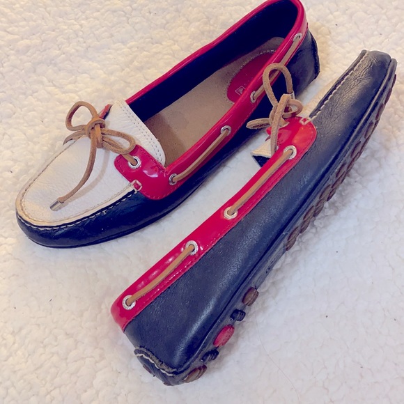 Sperry Shoes Sperrys Womens Leather Driving Shoes Size 8m Poshmark